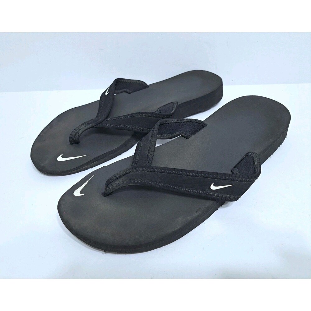 Nike Celso Thong Flip Flops Women's Size 8 Black Sandals Beach Pool
